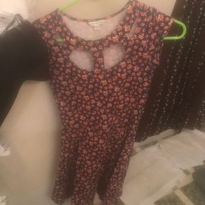 Skater Dress with chest cutouts.